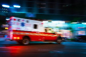ambulance at night - deadly car crash camelback road