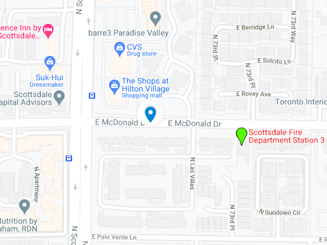 north scottsdale drive and east mcdonald drive map