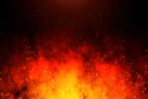 Stock image of a fire