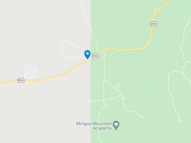 map of SR-89 in Prescott Valley