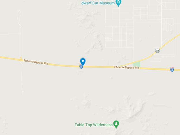 map of area near Gila Bend Arizona