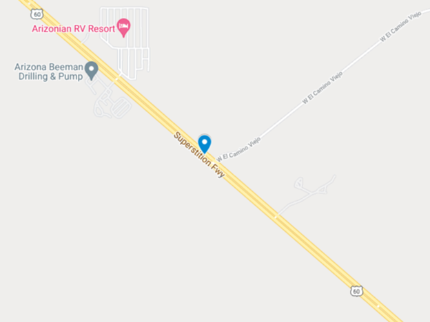 us-60 near site of DUI crash in gold canyon