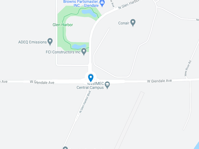 google map of west glendale avenue