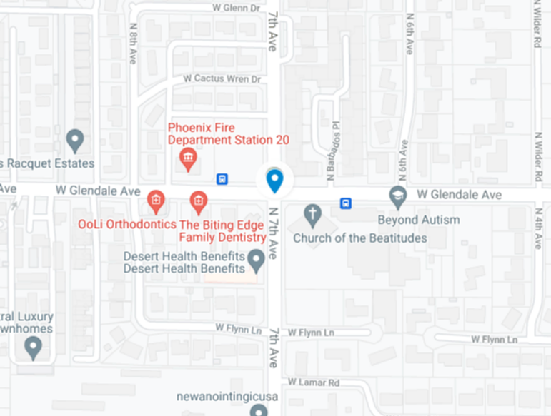 accident at intersection 7th avenue and glendale avenue
